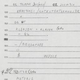 Eastern questionnaire, answ...