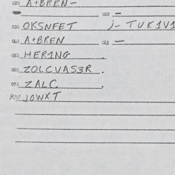 Eastern questionnaire, answ...