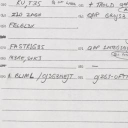 Eastern questionnaire, answ...