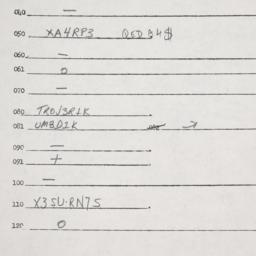 Eastern questionnaire, answ...