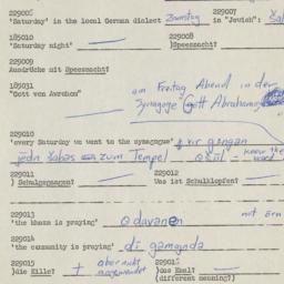 Western questionnaire, answ...