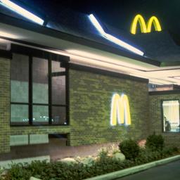 Exterior view at night, dri...