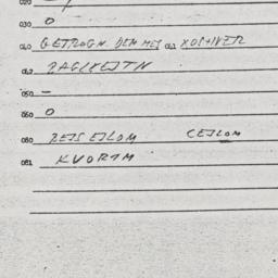 Eastern questionnaire, answ...