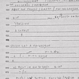 Eastern questionnaire, answ...