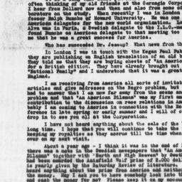 Letter from Gunnar Myrdal t...