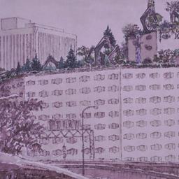 Perspective drawing, view f...