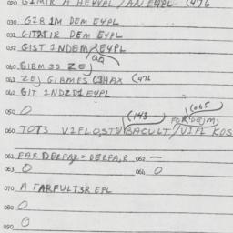 Eastern questionnaire, answ...