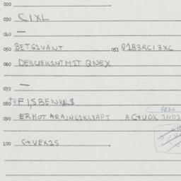 Eastern questionnaire, answ...