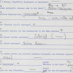 Western questionnaire, answ...