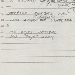 Eastern questionnaire, answ...