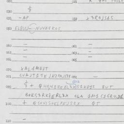 Eastern questionnaire, answ...