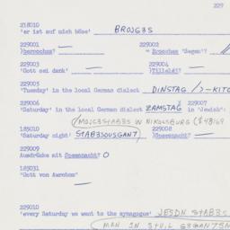 Western questionnaire, answ...