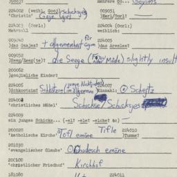 Western questionnaire, answ...