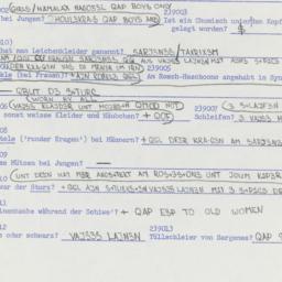 Western questionnaire, answ...