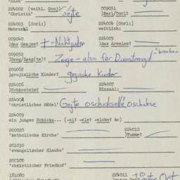 Western questionnaire, answ...