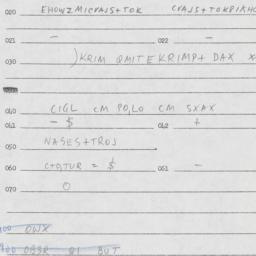 Eastern questionnaire, answ...