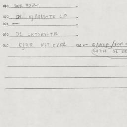 Eastern questionnaire, answ...