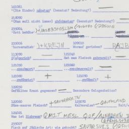 Western questionnaire, answ...