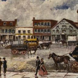Broadway 1810 Old New York.