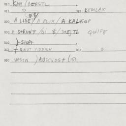 Eastern questionnaire, answ...