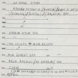 Eastern questionnaire, answ...
