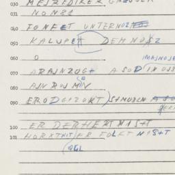 Eastern questionnaire, answ...