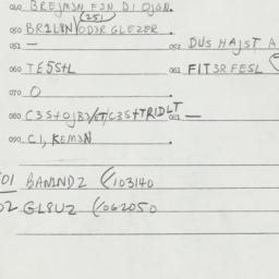 Eastern questionnaire, answ...