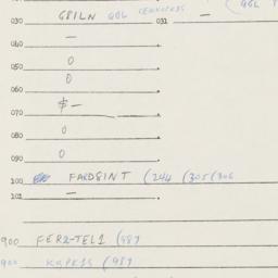Eastern questionnaire, answ...
