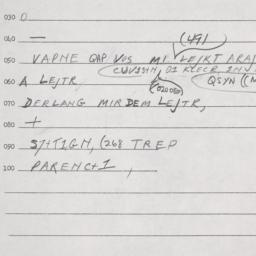 Eastern questionnaire, answ...