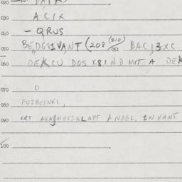 Eastern questionnaire, answ...