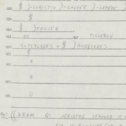 Eastern questionnaire, answ...