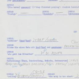 Western questionnaire, answ...