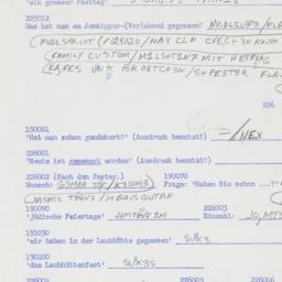 Western questionnaire, answ...