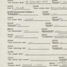 Western questionnaire, answ...