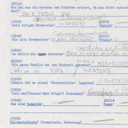 Western questionnaire, answ...