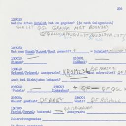 Western questionnaire, answ...
