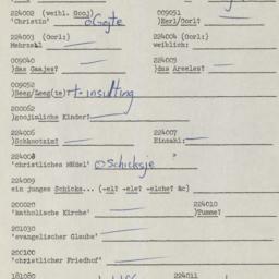 Western questionnaire, answ...