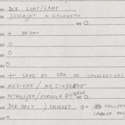 Eastern questionnaire, answ...