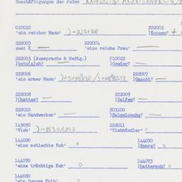 Western questionnaire, answ...