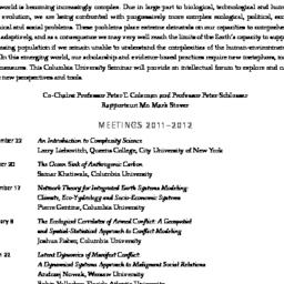 Schedules, Complexity Scien...