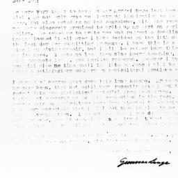 Letter from Gunnar Lange to...