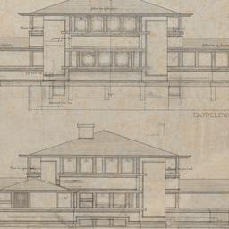 Working drawing #4: East, w...