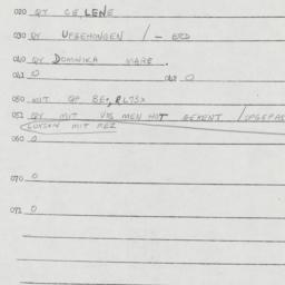 Eastern questionnaire, answ...