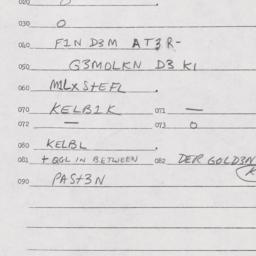 Eastern questionnaire, answ...
