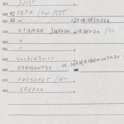 Eastern questionnaire, answ...
