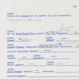 Western questionnaire, answ...