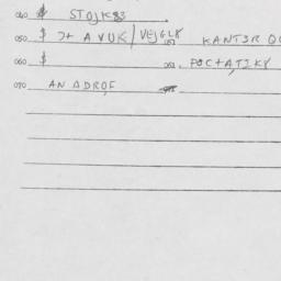 Eastern questionnaire, answ...