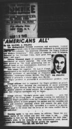 Article addressing Leo P. Crespi's criticism of AN AMERICAN DILEMMA, NEW YORK POST, September 19, 1945