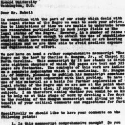 Letter from Guy B. Johnson ...