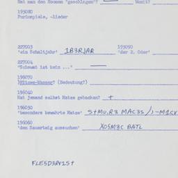 Western questionnaire, answ...